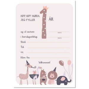 Gratis invitasjoner til 1-årsdagen - Image 3
