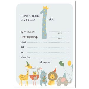 Gratis invitasjoner til 1-årsdagen - Image 5