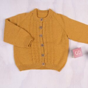 Bluum strikkejakke - Hardanger i Pure Eco Baby Wool