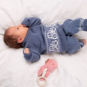 Bluum strikkesett - Traktor i Pure Eco Baby Wool