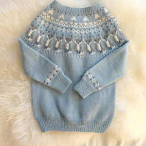 Bluum strikk - Reve-genseren i Pure Eco Baby Wool