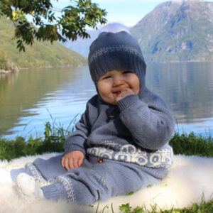 Bluum strikkesett - Traktor i Pure Eco Baby Wool