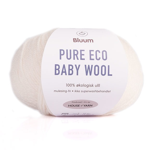 stemme Muligt Lav en snemand Bluum Pure Eco Baby Wool Natur 1301 - Bluum