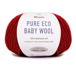 Bluum Pure Eco Baby Wool Rubinrød 1320