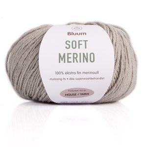 Bluum Soft Merino Ull Lys grå melert 3002