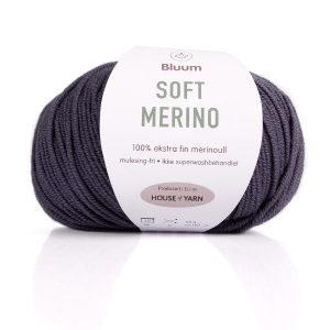 Bluum Soft Merino Ull Mørk gråblå 3014