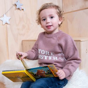 Bluum strikk - Storesøster-genseren i Pure Eco Baby Wool
