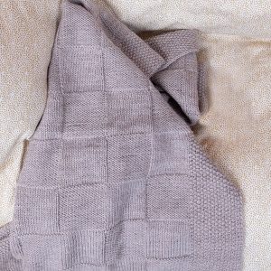 Bluum strikk - Babyteppe i Pure Eco Baby Wool