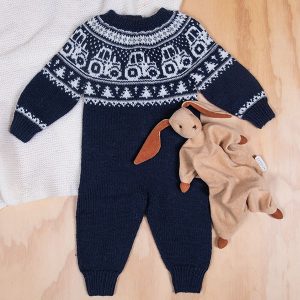 Bluum strikkedress - Traktor i Pure Eco Baby Wool
