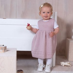 Bluum strikkekjole - Hjerte i Pure Eco Baby Wool