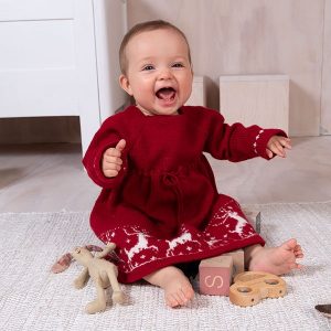 Bluum strikkekjole - Reinsdyrkjolen i Pure Eco Baby Wool