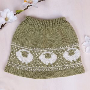 Bluum strikkeskjørt - Billebæ i Pure Eco Baby Wool