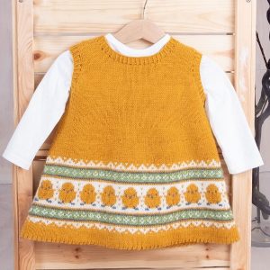 Bluum strikketunika og strømper - Kyllinger i Soft Merino Ull