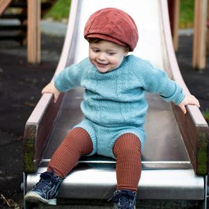 Bluum strikkegenser og bloomer - Hardanger i Pure Eco Baby Wool