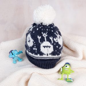 Bluum strikkesett - Monstergenser og lue i Pure Eco baby Wool