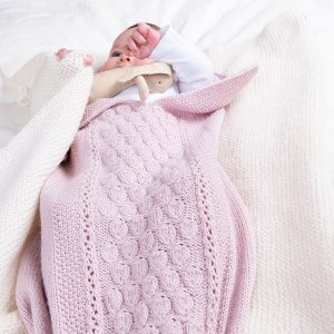 Bluum strikk - Kosepose - Dråpe i Pure Eco Baby Wool