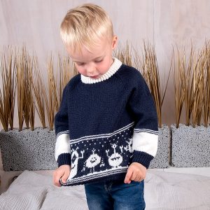 Bluum strikkesett - Monstergenser og lue i Pure Eco baby Wool