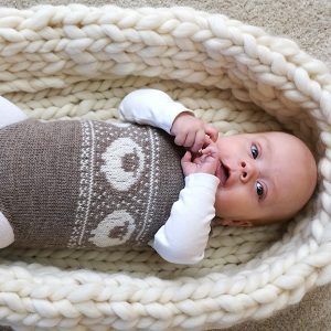 Bluum strikkebodyer - 2 stk Sau+And i Pure Eco Baby Wool