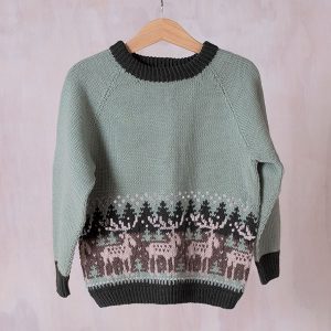 Strikkegenser Skogens Konge - garnpakke i Bluum Soft Merino Ull