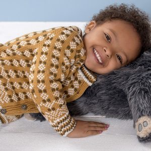 Strikkejakke Julian-jakken - garnpakke i Bluum Pure Eco Baby Wool
