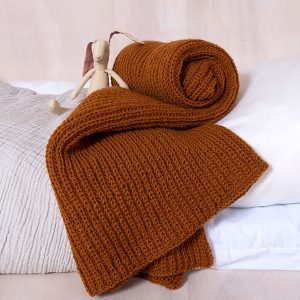 Strikk Babyteppe i halvpatent, stort - garnpakke i Bluum Pure Eco Baby W