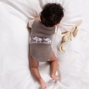 Strikkebodyer Elefantene bader 2 stk - garnpakke i Bluum Soft Merino Ull