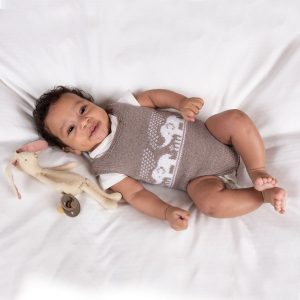 Strikkebodyer Elefantene bader 2 stk - garnpakke i Bluum Soft Merino Ull