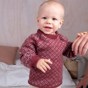 Strikkesett Lykke-genser med lue - garnpakke i Bluum Soft Merino Ull
