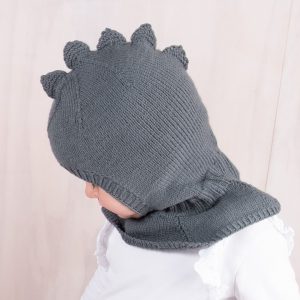 Bluum strikk - Dragelue - gratis strikkeoppskrift - Image 3