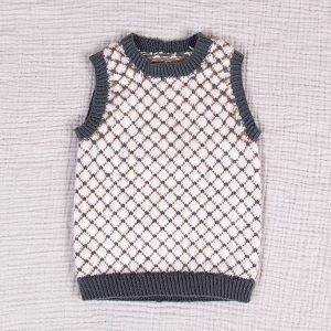 Strikkevest Stas-vest - garnpakke i Bluum Soft Merino Ull