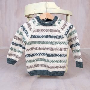 Strikkegenser Stjernedryss - garnpakke i Bluum Pure Eco Baby Wool