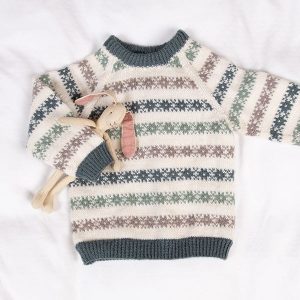 Strikkegenser Stjernedryss - garnpakke i Bluum Pure Eco Baby Wool