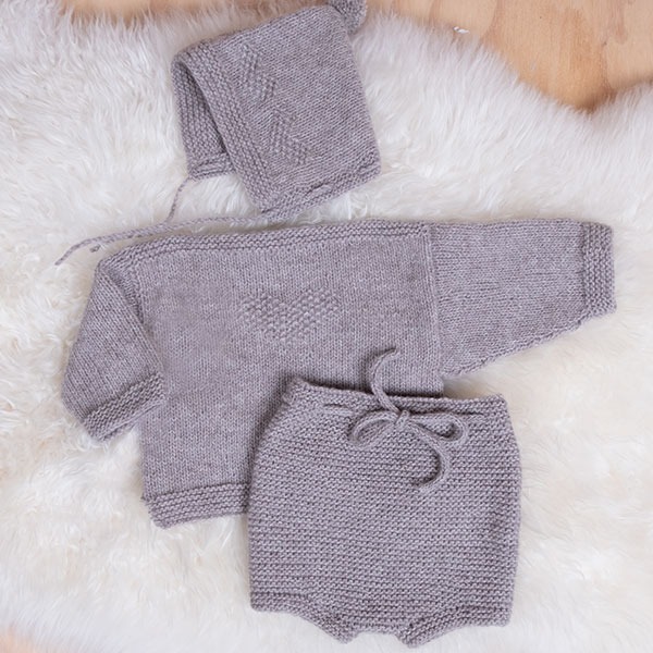 Strikkesett Hjerte - garnpakke fra Bluum i Solo Cashmere