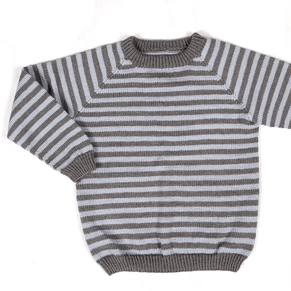 Strikkesett Striper genser og bukse - garnpakke fra Bluum i Zarina Merino Ull