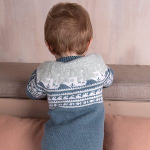 Strikkedress Lofoten - garnpakke i Bluum Soft Merino Ull