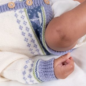 Strikkesett Seilbåter jakke og bukse - garnpakke i Bluum Soft Merino Ull