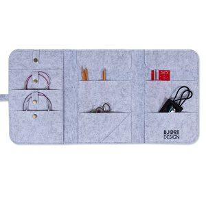 Strikkepinneetui i filt - Image 1