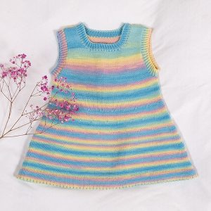 Strikketunika Fargespill - garnpakke i Bluum Soft Merino Ull