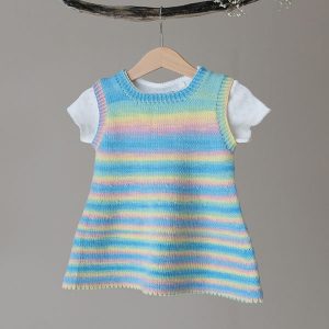 Strikketunika Fargespill - garnpakke i Bluum Soft Merino Ull