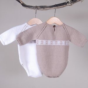 Strikkebodyer med lange ermer 2 stk - garnpakke i Bluum Soft Merino Ull