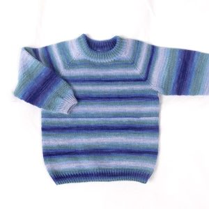 Strikkegenser Fargespill - garnpakke i Bluum Soft Merino Ull