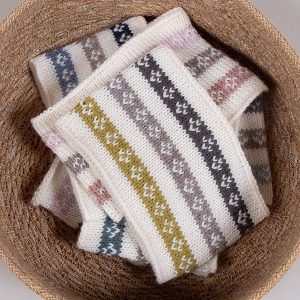 Strikkegenser Stripekyss - garnpakke i Bluum Pure Eco Baby Wool