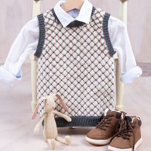 Strikkevest Stas-vest - garnpakke i Bluum Soft Merino Ull