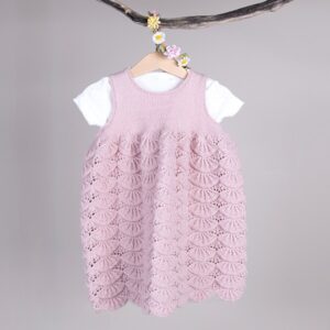 Strikkekjole Bølge - garnpakke i Bluum Pure Eco Baby Ull