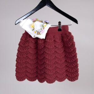 Strikkeskjørt Bølge - garnpakke i Bluum Soft Merino Ull