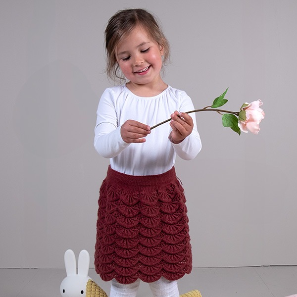 Strikkeskjørt Bølge - garnpakke i Bluum Soft Merino Ull
