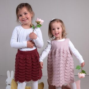 Strikkeskjørt Bølge - garnpakke i Bluum Soft Merino Ull