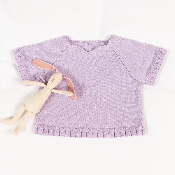 Strikk Sommertopp Blåklokke til barn - garnpakke i Bluum Soft Merino Ull