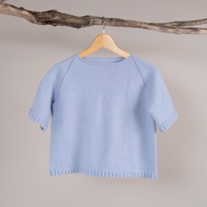 Strikk Topp Blåklokke til dame - garnpakke i Bluum Soft Merino Ull