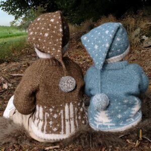 Strikkegenser Kjelke m/lang lue - garnpakke fra Bluum i Fluffy